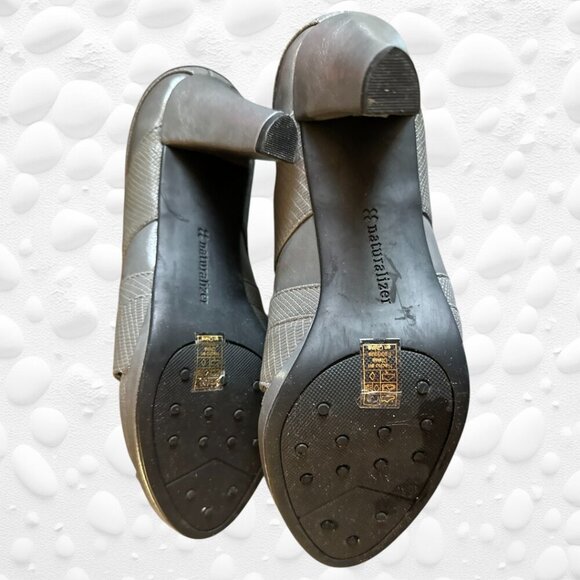 👠 Chic Grey Leather Heels by Naturalizer – Like New!  Size 8👠 - Picture 3 of 10